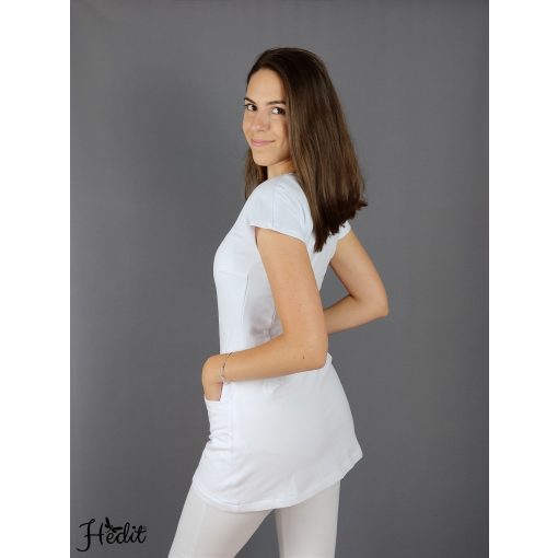 Viktória tunika - fehér - S
