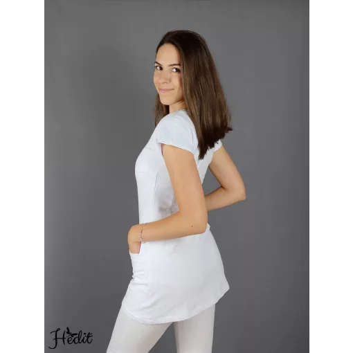 Viktória tunika - fehér - XL