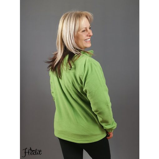 Zöld polár pulóver