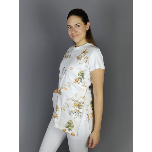 Kiskutyás lapköpeny (teljes mintás)