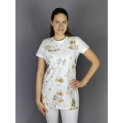 Kiskutyás lapköpeny (teljes mintás)