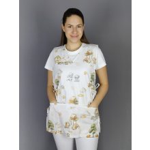 Kiskutyás lapköpeny (teljes mintás) - M