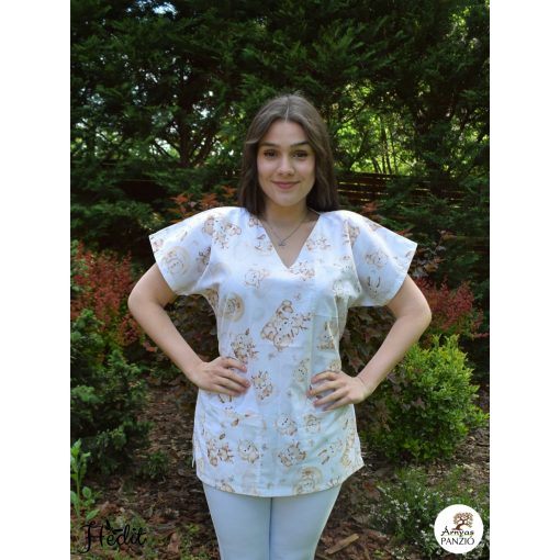 Ági tunika - holdas, állatkás