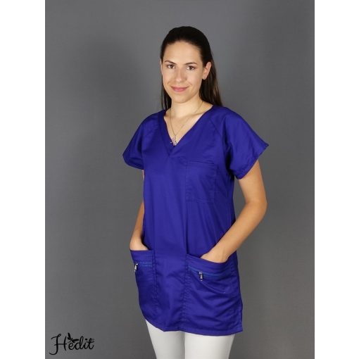 ERvIN egészségügyi munkaruha felső - királykék - XS