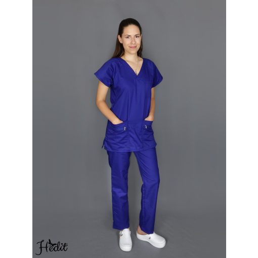 ERvIN egészségügyi munkaruha felső - királykék - S