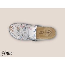 Női komfort papucs - virágos, Fratelli Babb anatómiai munkapapucs