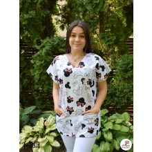 Ági tunika - piros masnis