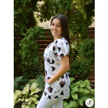 Ági tunika - piros masnis