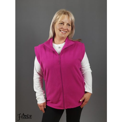 Fuxia polár mellény