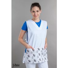 Cicás lapköpeny, oldalt megkötős köpeny óvodai dolgozóknak