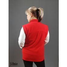 Piros polár mellény