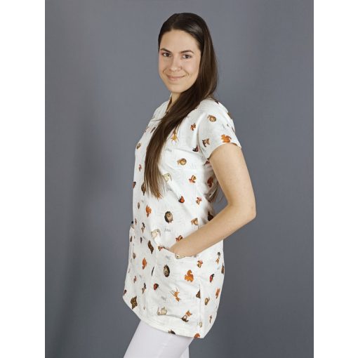 Réka tunika - erdei állatos - XL