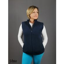 Sötétkék polár mellény