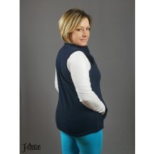 Sötétkék polár mellény