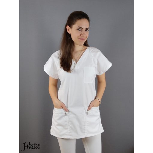 ERvIN egészségügyi munkaruha felső - fehér - 3XL