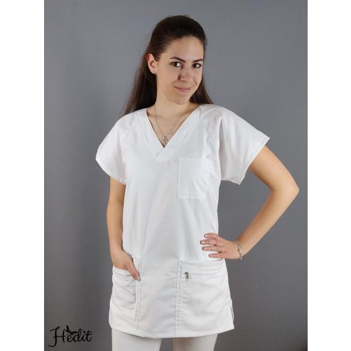 ERvIN egészségügyi munkaruha felső - fehér - M