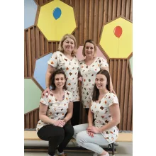 Viktória tunika - erdei állatos - XL