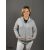 Szürke kapucnis pulóver - unisex