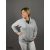 Szürke kapucnis pulóver - unisex