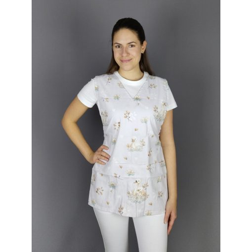 Hattyús lapköpeny (teljes mintás) - XL