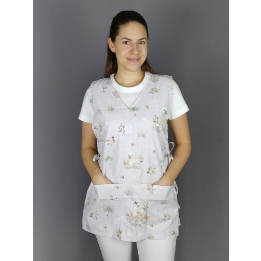 Hattyús lapköpeny (teljes mintás) - XL