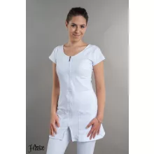 Vera tunika, cipzáros, kereknyakú női munkaruha, nővér tunika