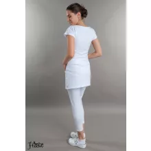 Vera tunika, cipzáros, kereknyakú női munkaruha, nővér tunika