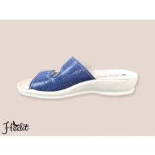 Kék, nyitott női papucs