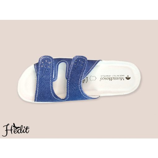 Kék, nyitott női papucs