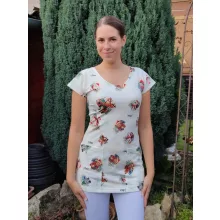 Viktória tunika - karácsonyi mintás - 3XL