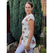 Viktória tunika - karácsonyi mintás - 3XL