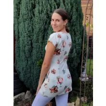 Viktória tunika - karácsonyi mintás - L