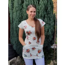 Viktória tunika - karácsonyi mintás - S