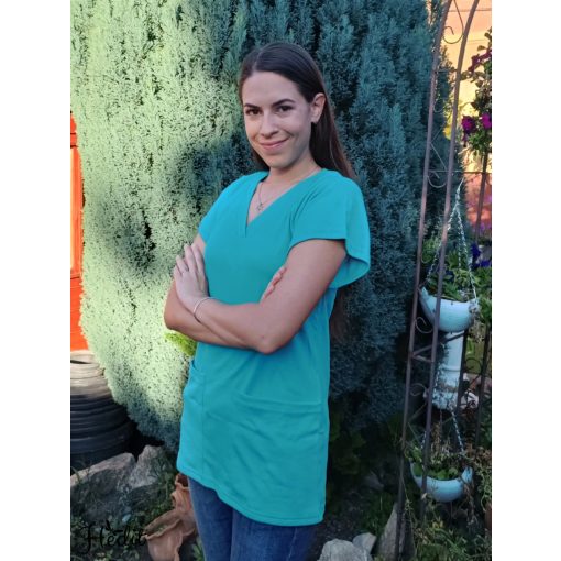 Andi tunika - bermuda kék - XXL