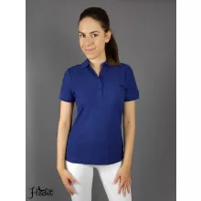 Királykék női galléros póló