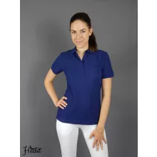 Királykék női galléros póló