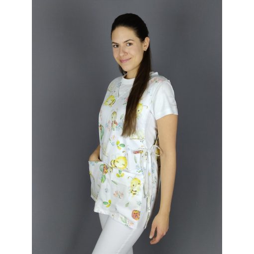 Méhecskés, katicás lapköpeny (teljes mintás) - XL