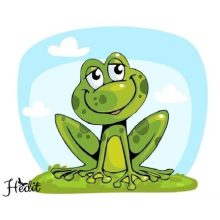 Békás felvasalható matrica