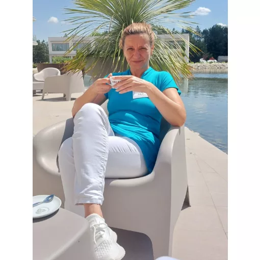 Réka tunika - sötét türkiz - S