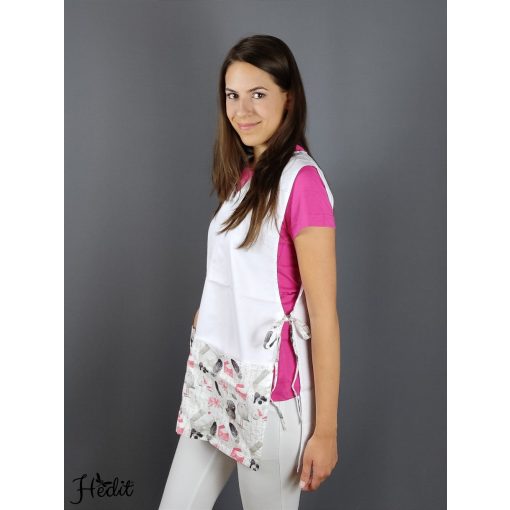 Fehér, tollmintás lapköpeny